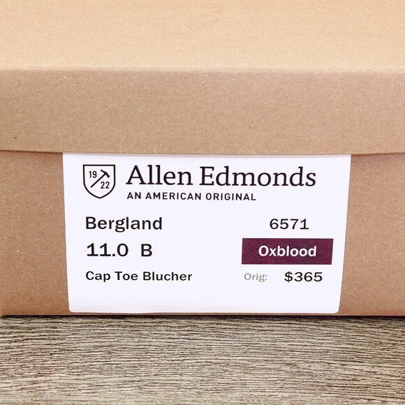 Allen Edmonds BERGLAND 11 B Narrow Oxblood * add $15 Cedar Trees main image 13